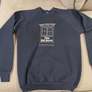 Vintage 1980s This Old House TV Show Crewneck Sweatshirt Size XL